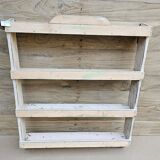 Burmese teak wall shelf