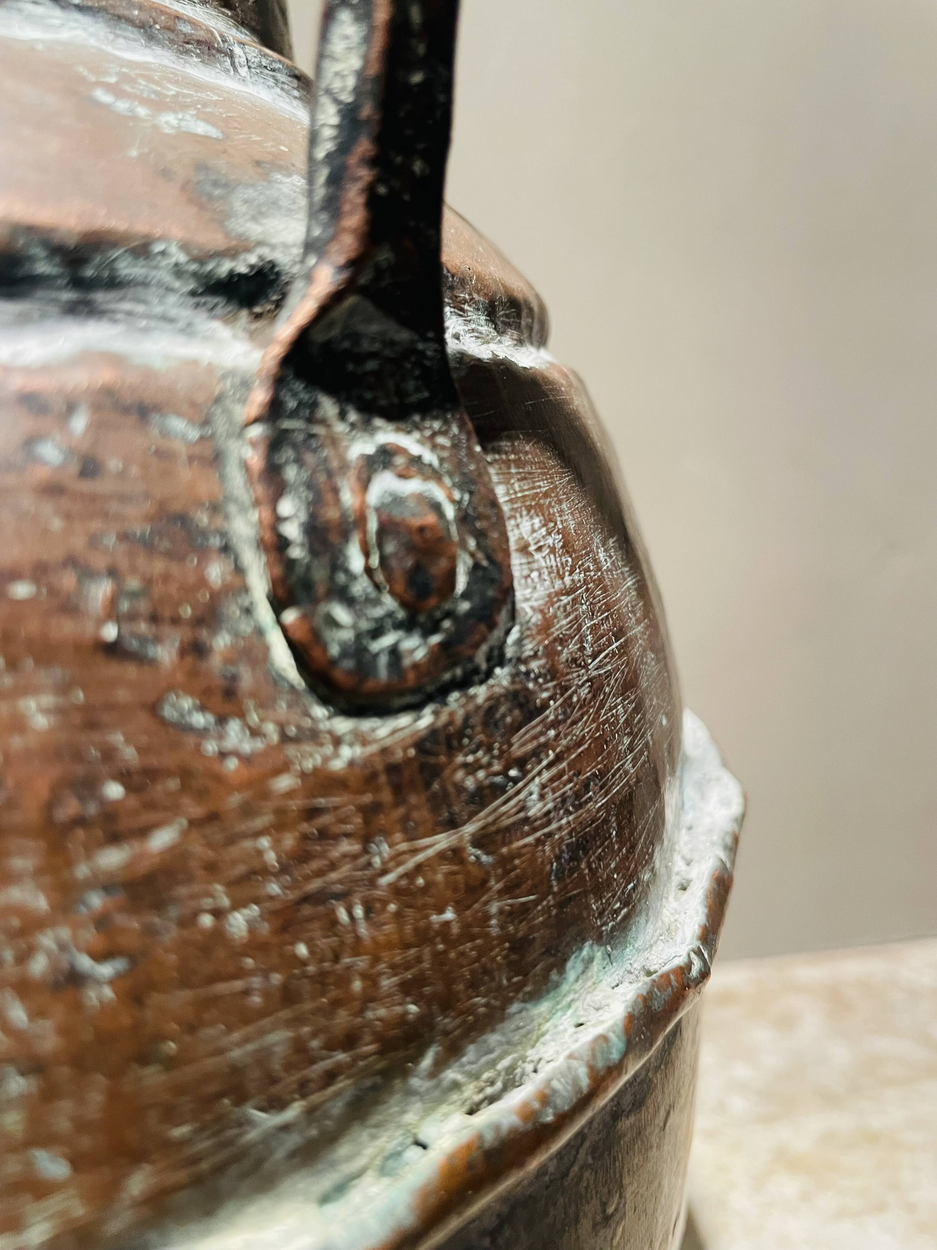 Copper jar with original patina
