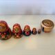 5 Russian matryoshka nesting dolls