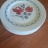 5 vintage digoin cannes plates