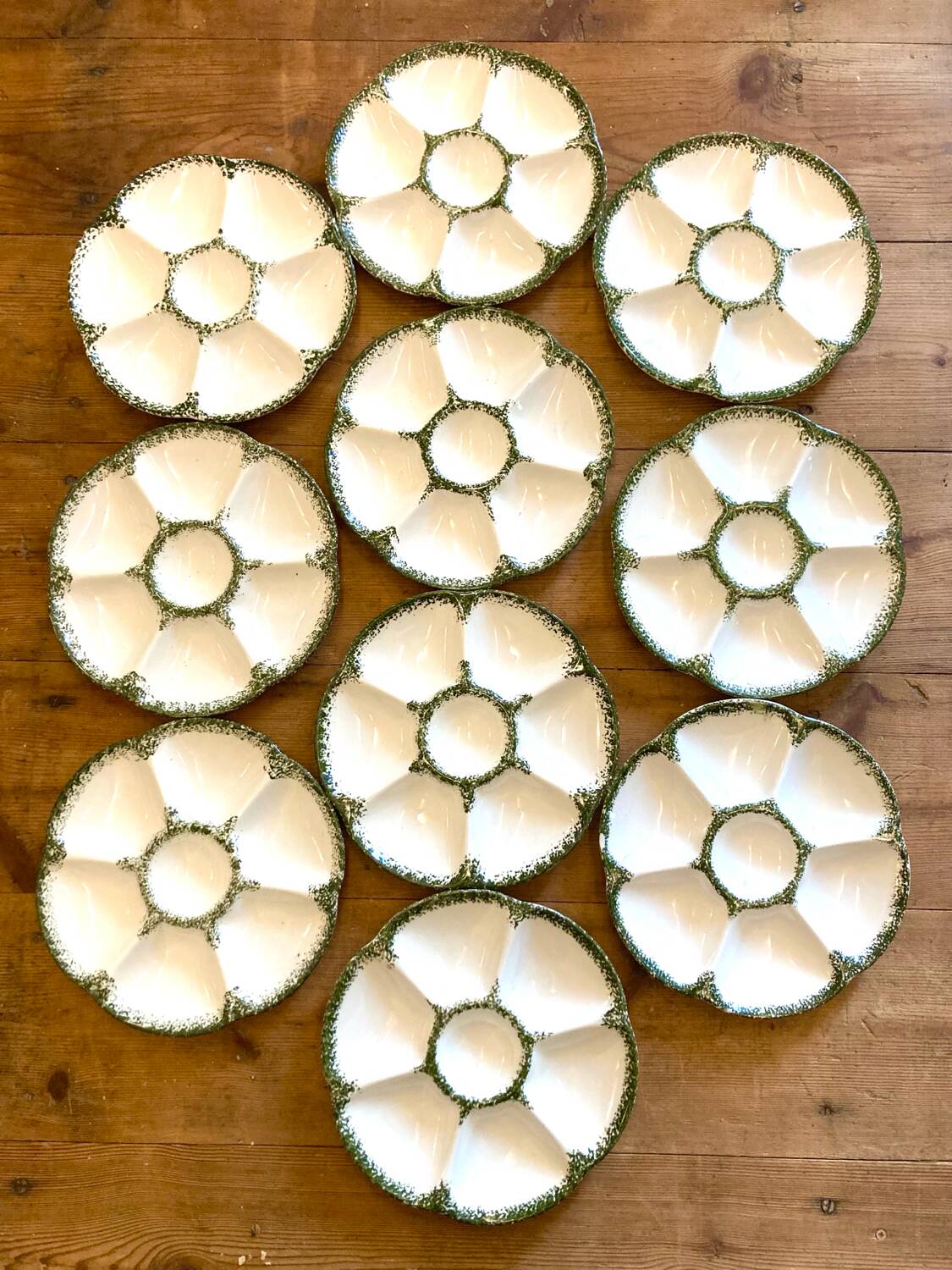 GIEN oyster plates