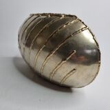 Design brass vase signed Zaza, 29 cm