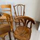 Set of 50 mismatched bistro chairs bentwood french Restaurant