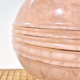 Lampe verre de Clichy rose