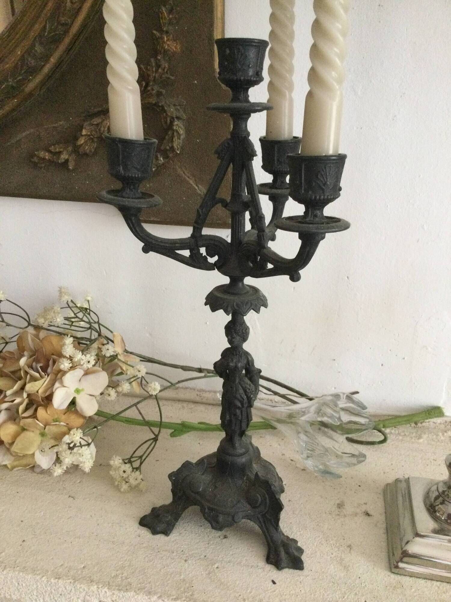 Pair of antique candlesticks