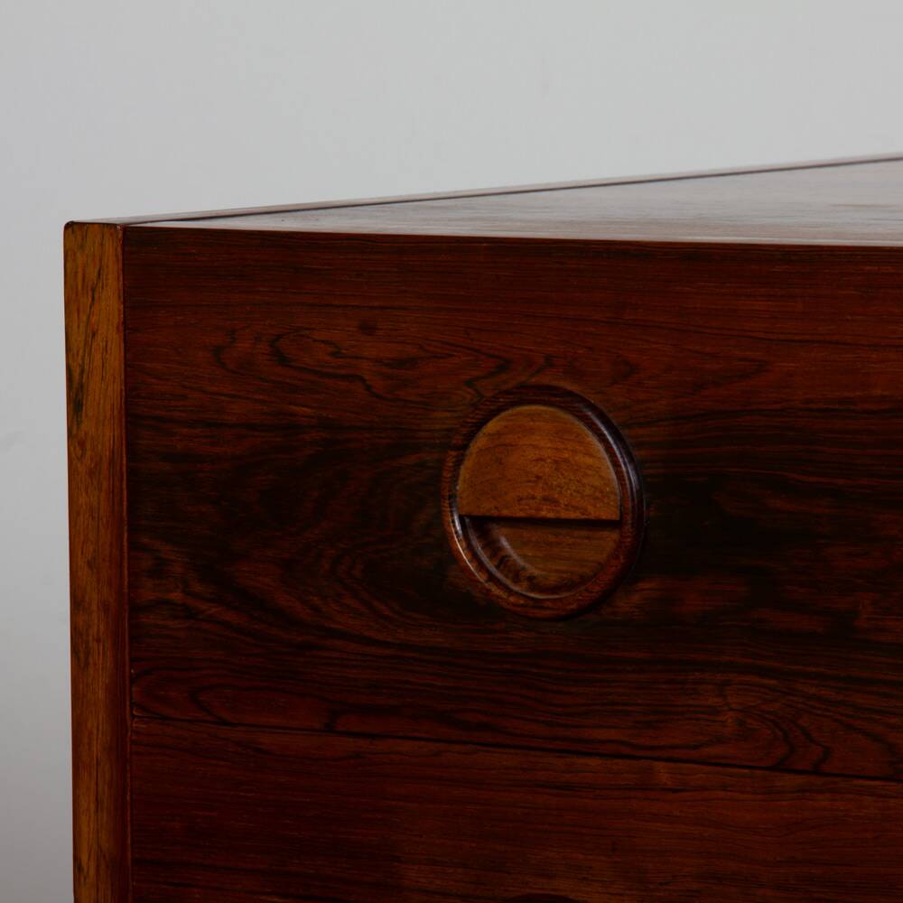 Scandinavian rosewood chest of drawers from the 1960s