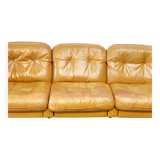 De Sede DS101 three-seater in cognac leather.