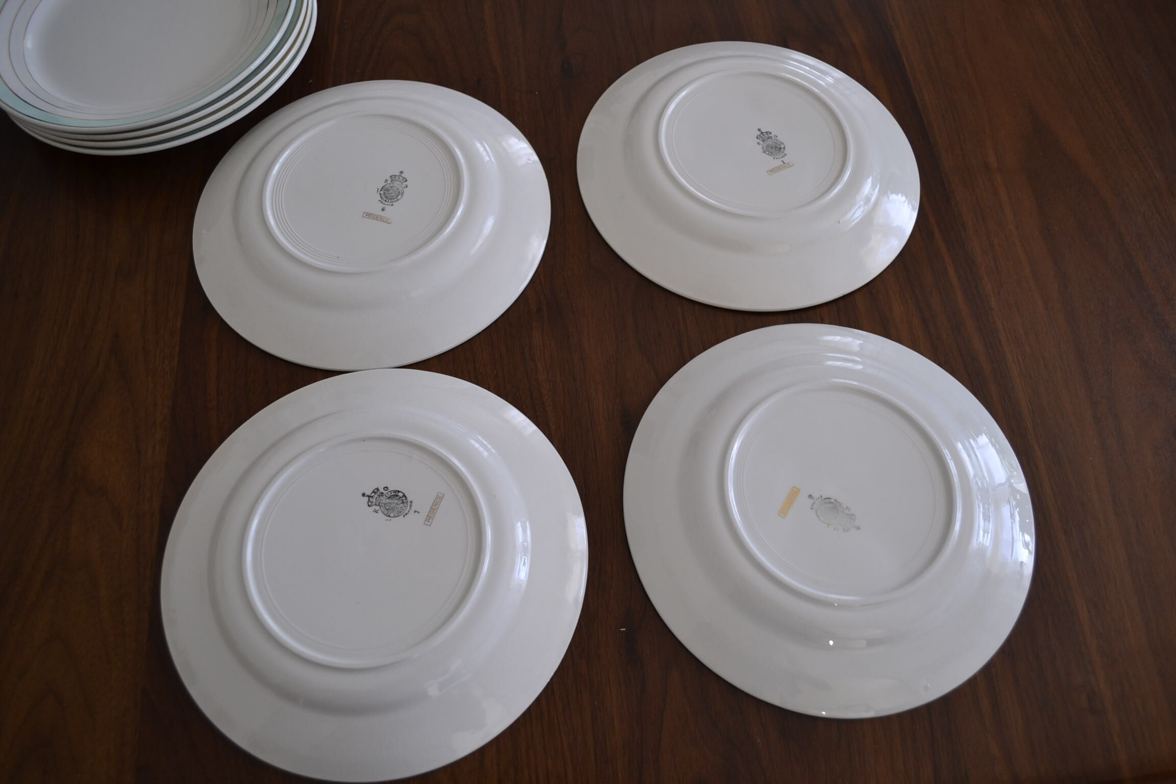 Assiettes Luneville modèle Régence