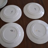 Assiettes Luneville modèle Régence