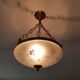 Gilt bronze pendant glass globe cised Napoleon style 3