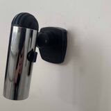 Pair of vintage adjustable wall lights, chrome metal, Italy 1970