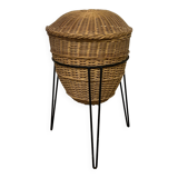 Panier à couture en rotin, 1960