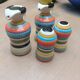 Vinegar and oil set, salt shaker and pepper shaker.