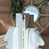 Magnificent pair of vintage ceramic bookends (D-0038)