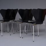 Arne Jacobsen Series 7 Chairs by Fritz Hansen. 1960s