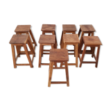 Set of 5 dld teak stools