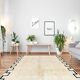 Modern white Moroccan carpet 200x300cm