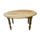 Oval drop-leaf table