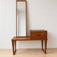 Bench and Mirror in Teak by Kai Kristiansen for Aksel Kjersgaard, 1960s