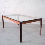 Table basse en palissandre minimaliste danoise, années 1960
