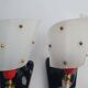 Paire d'appliques murales rockabilly vintage années 50