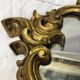 Miroir bois doré vintage 40x70cm