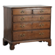 18th-century English antique oak commode