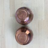 Pair of art deco pot covers in Villedieu copper