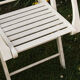 Salon de jardin en bois, 4 fauteuils