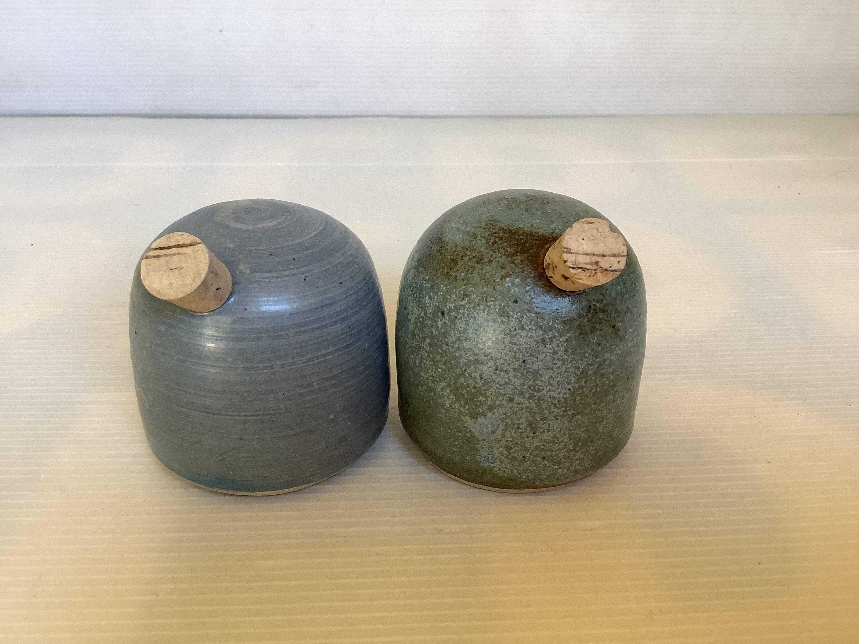 Salt and pepper handmade ceramic
