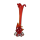 Soliflore murano "poisson" orange années 70