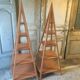 Pyramid shelves "Jodhpur" in Rubberwood