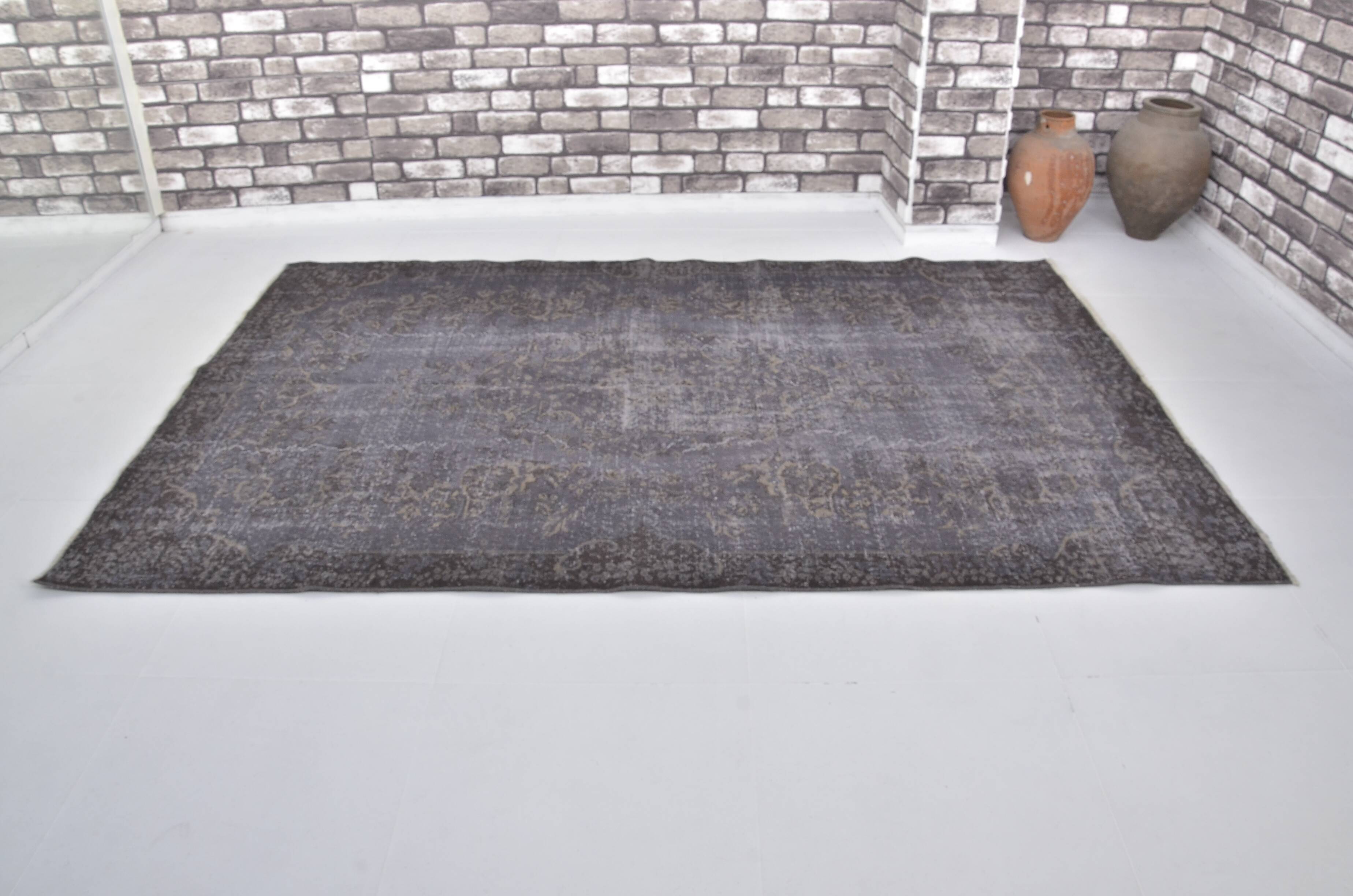 Vintage Turkish GRAY RUG SKU 1514