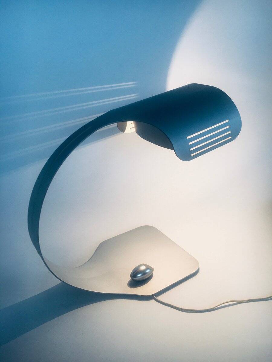 Aluminium Colomba Design Desk Lamp by Walter & Moretti, France, 1972