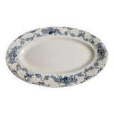 Large long iron earth dish, Salins R&A Mignon model, early 20th century