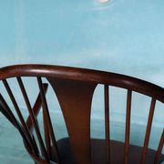 Ercol model 472 fireplace chair from the 1960s in beech.