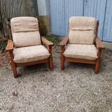 Paire de fauteuils vintage