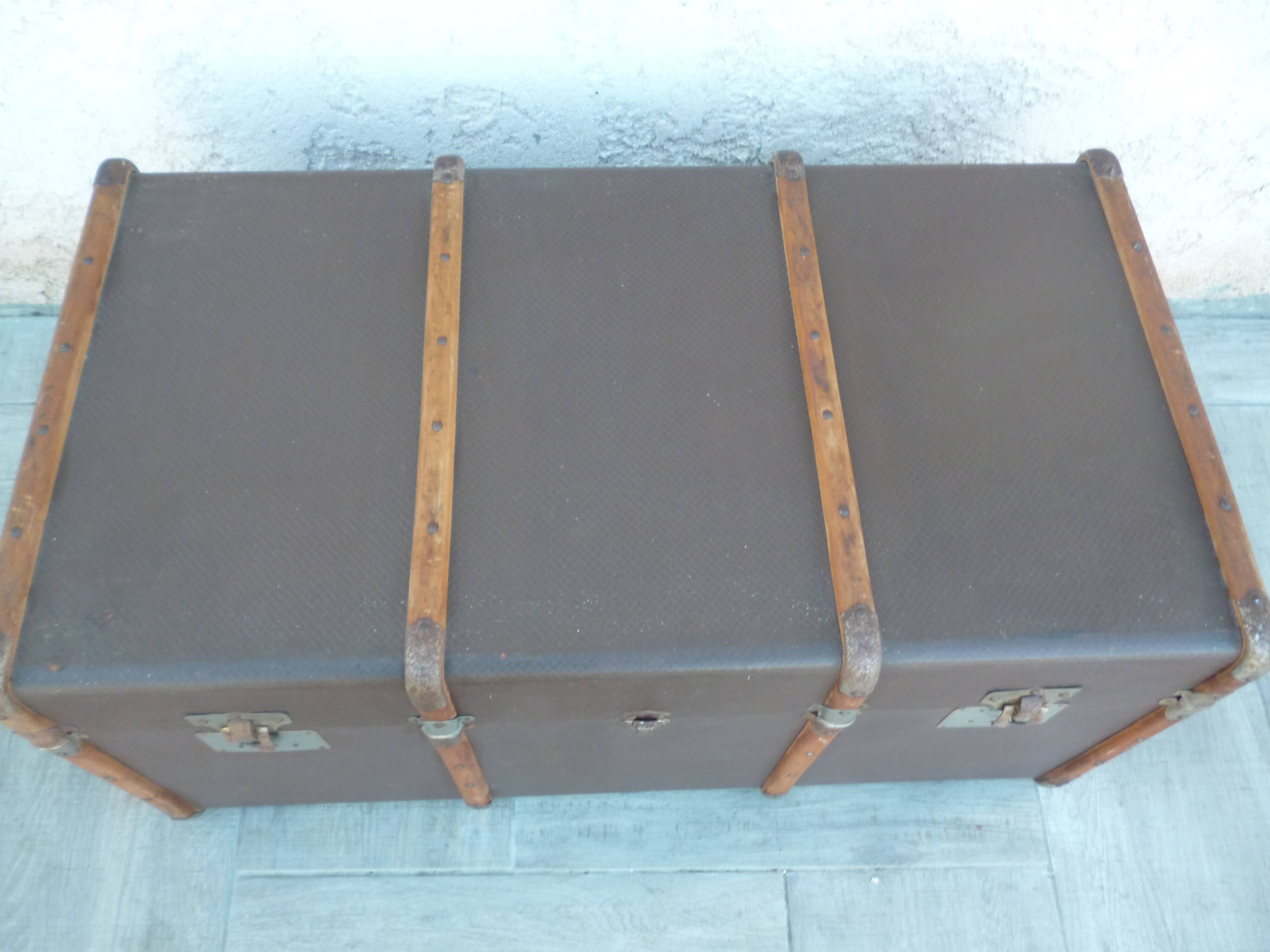 Old travel trunk