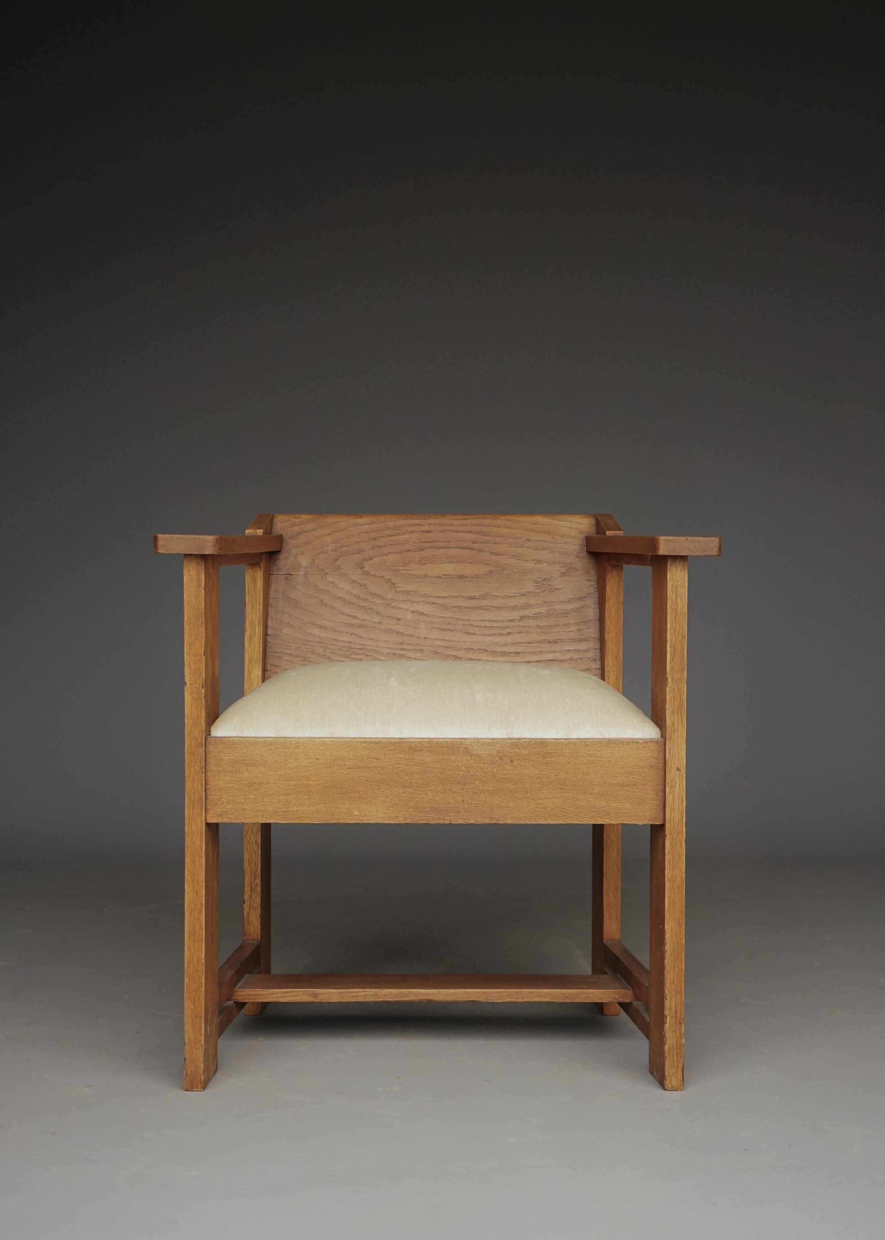 Modernist Hague School Armchair attributed to Frits Spanjaard, 1920s