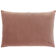 Coussin en velours 75x50cm couleur rose poudre