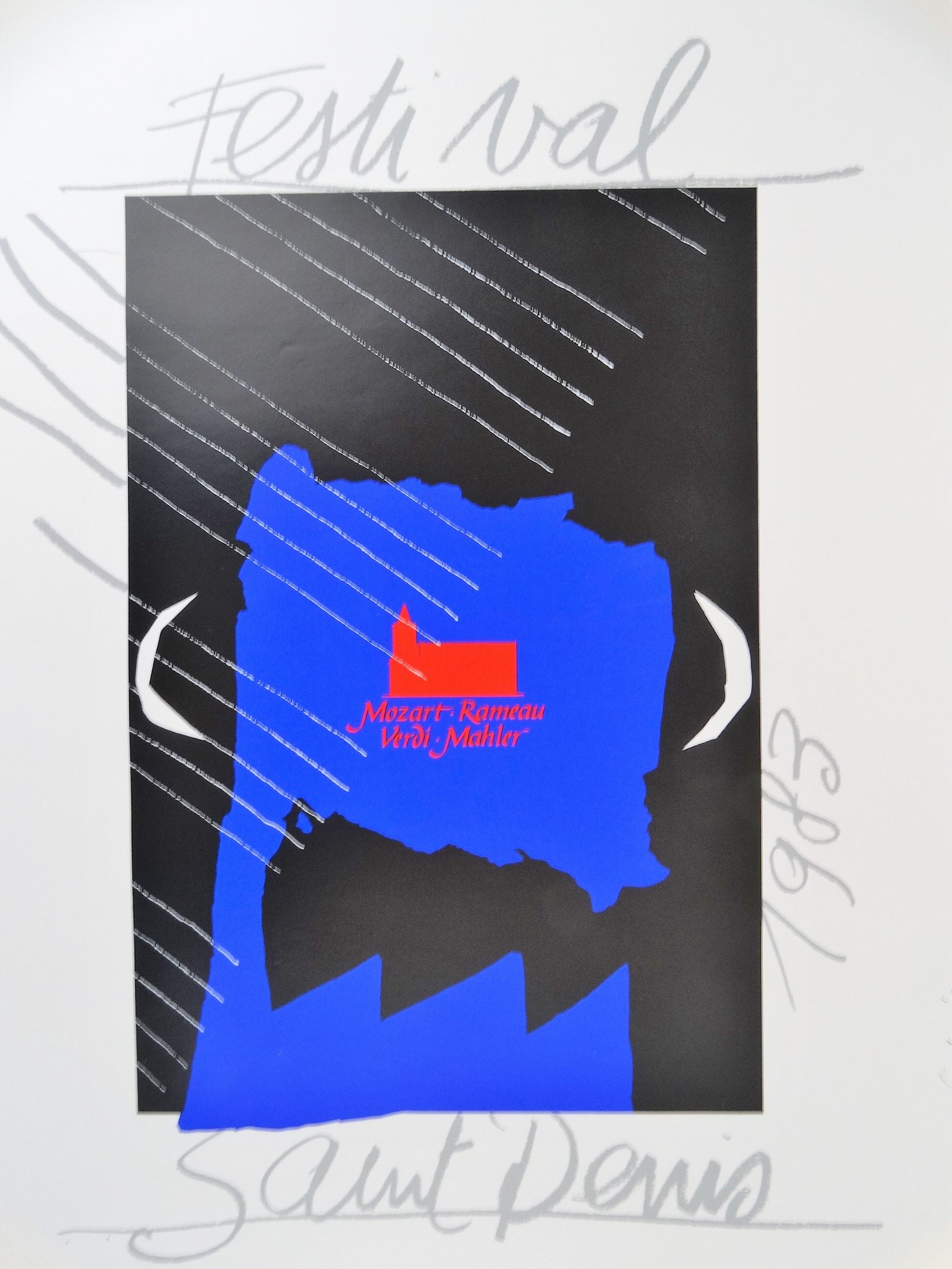 Saint Denis festival poster, Mozart Rameau