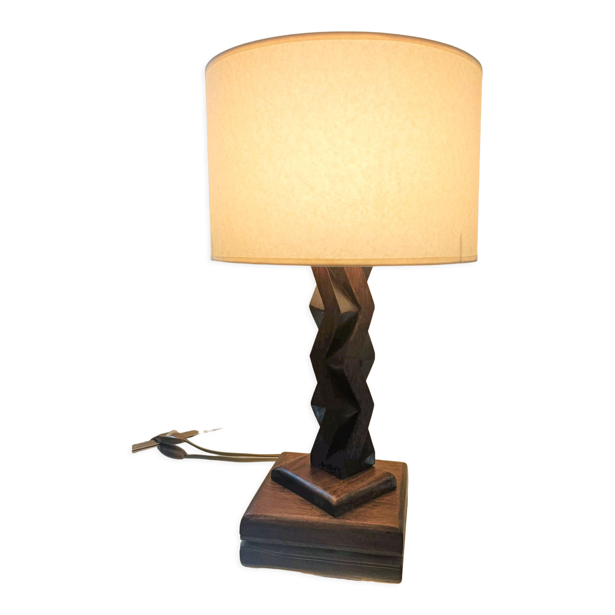 Lamp wooden sculpture, 1950