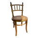Children's chair in cane and curved wood