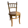 Children's chair in cane and curved wood