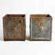 Pair of cast iron planters