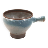 Grande tasse à anse bleu ciel en céramique grès de Roger Jacques années 60
