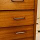 Vintage chest of drawers with compass feet