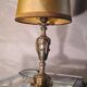 very beautiful empire lamp, 1960 gold chrome steel small trace of normal wear, 31x20