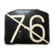 Old bus line plate n° 76