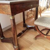 mahogany and marble empire dressing table